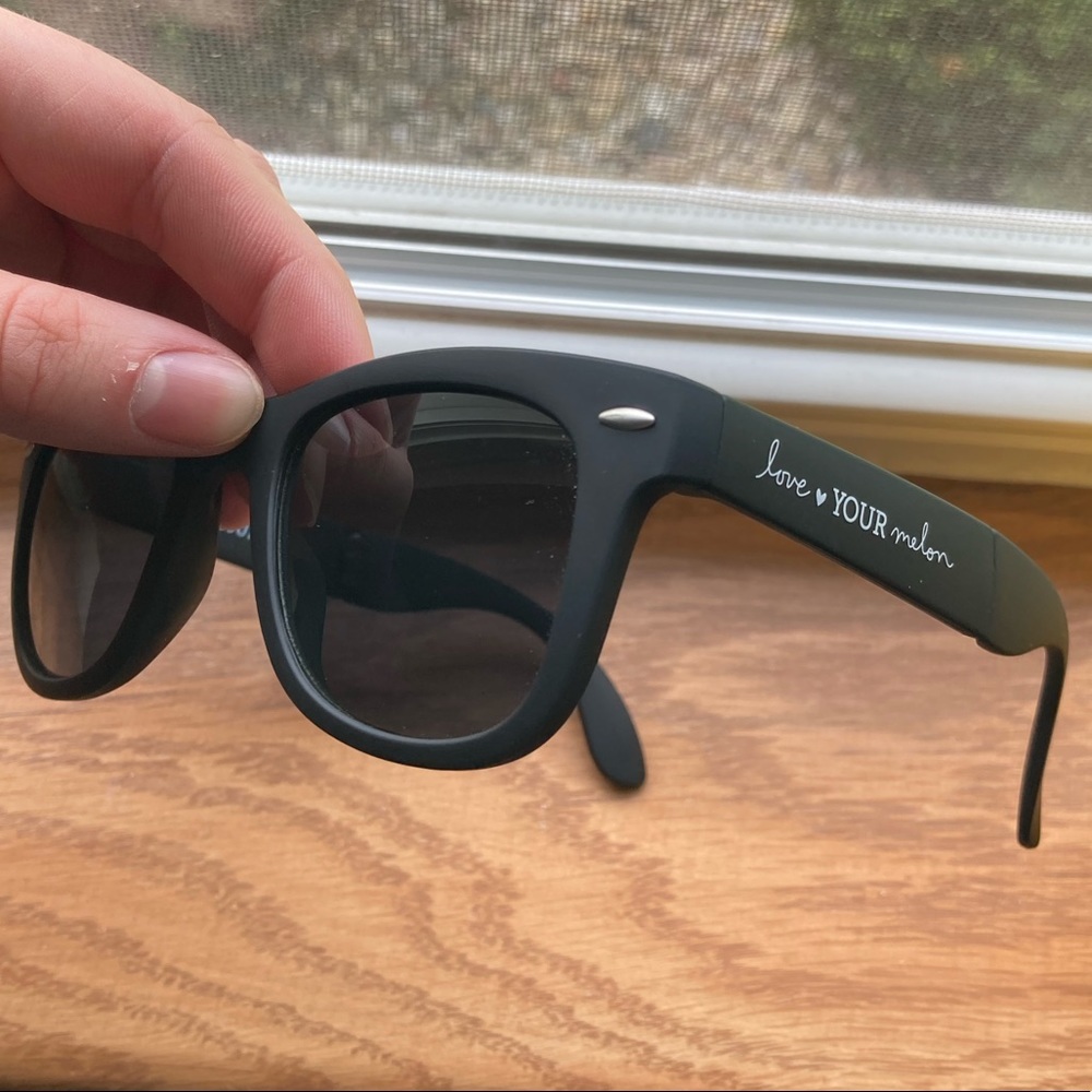 Love your melon compactable black matte sunglasses
